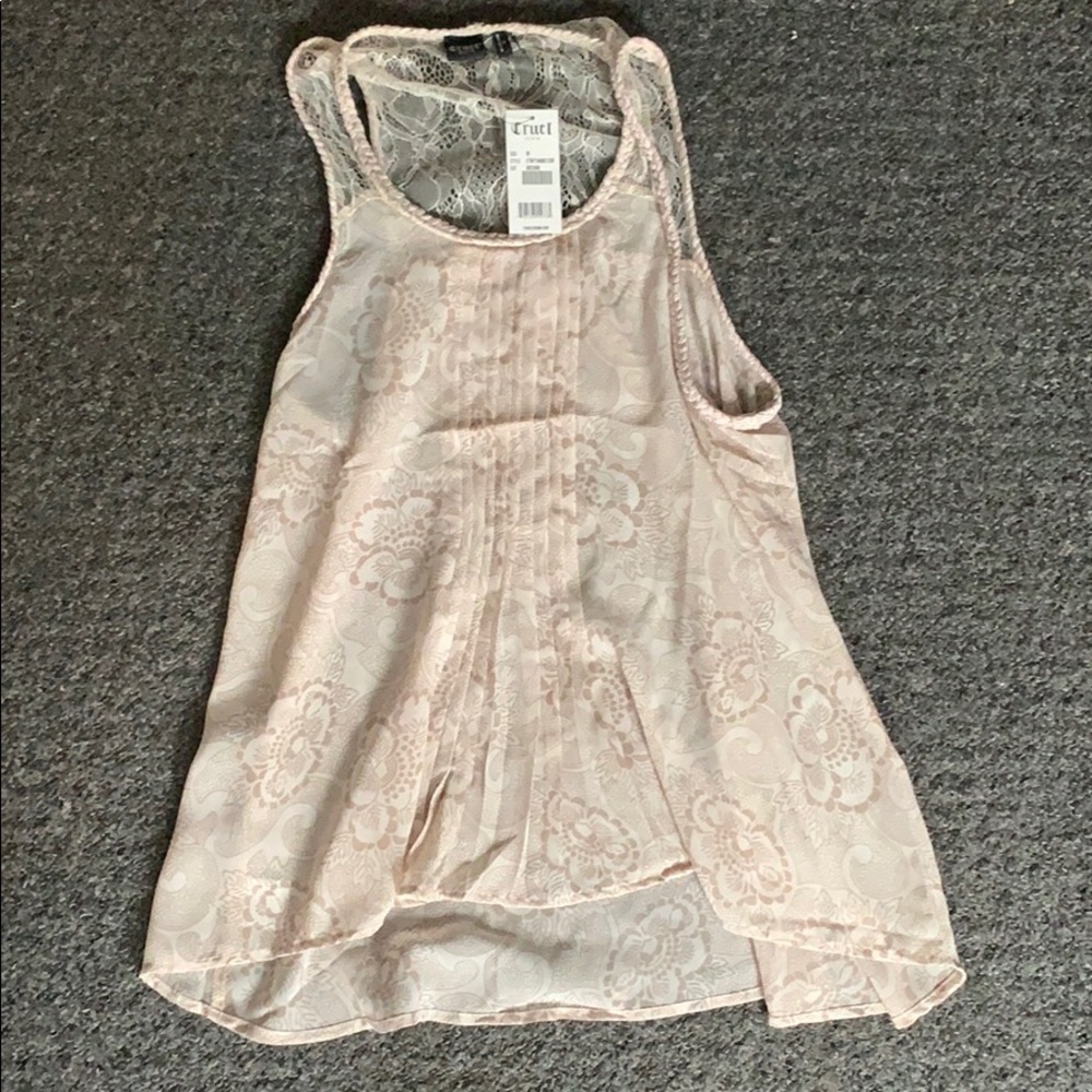 Cruel Lace Back Tank Top